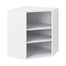 Vite, découvrez nos réductions sur l'offre caissons de cuisine sans porte sur. Caisson Haut D Angle De Cuisine 1 Porte Goodhome Caraway Blanc H 72 Cm X L 63 Cm Castorama