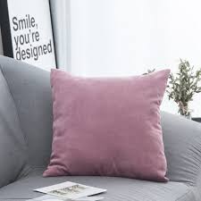غطاء خدادية مخملي وردي home accessories pillows throw pillows
