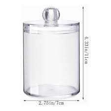 Get it as soon as wed, mar 10. Acrylic Dispenser Apothecary Jars Bathroom Holder Storage Canister Clear Jar For Cotton Ball Cotton Swab Shopee Malaysia