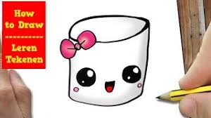Klik hier om poppetje tekenen spelletjes te spelen op print jouw favoriete kleurplaat uit door op de rode knop te klikken en kleur 'm daarna op je allermooist voor jouw bff in! Hoe Teken Je Een Marshmallow Super Schattig How To Draw A Marhmellow Kawaii Youtube