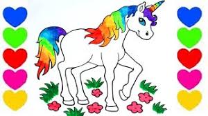 Tous nos dessins respectent l'éthique et le droit d'auteur : Coloriage Licorne Monde Licorne