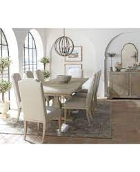 Soon you can be gathering around your new dining table set for special dinners. Furniture Rachael Ray Monteverdi Dining Furniture 9 Pc Set Table 8 Upholstered Side Chairs Reviews Furniture Macy S In 2021 Dining Furniture Dining Table Furniture