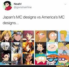 Japan S Mc Designs Vs America S Mc Designs Ifunny Anime Funny Anime Memes Funny Otaku Anime