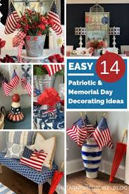 Americana crafts patriotic crafts patriotic decorations july crafts patriotic images primitive patterns vintage gifts vintage home decor vintage men vintage fashion uncle sam costume patriotic dresses blue ties. 14 Easy Patriotic Memorial Day Decorating Ideas Thetarnishedjewelblog Patriotic Crafts Memorial Day Patriotic Decorations