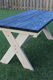 How To Build A Farmhouse Picnic Table Farmhouse Picnic Table Build A Picnic Table Outdoor Patio Table