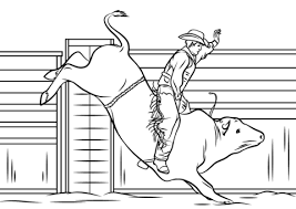 Coloring pages are fun for children of all ages and are a great educational tool that helps children develop fine motor skills, creativity and color recognition! Cowboy Riding A Bull Coloring Page Free Printable Coloring Pages Coloring Pages To Print Horse Coloring Pages Coloring Pages