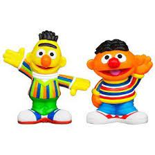 Amazon Com Playskool Sesame Street Figures 2 Pack Bert And Ernie Toys Games Teddy Bear Stuffed Animal Sesame Street Bert Ernie