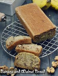 Banana And Walnut Bread Eggless Banana And Walnut Bread Recipe Recipe Cake Baking Recipes Banana Walnut Cake Walnut Bread