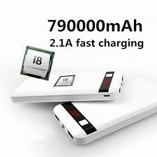 Dual Usb 5v 1a 2 1 A Mobile Power Bank 18650 Portable External Power Bank Battery 790000mah Backup Led Dual Usb Battery Charger For Mobile Phone Battery Usb Charger Dual Usb Powerbank