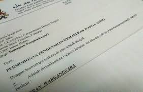 Mymemory, world's largest translation memory. Surat Rayuan Permohonan Permit Masuk Selangor I
