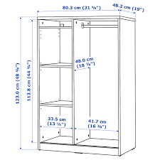 Perfect for bedrooms, hallways, corridors and smaller rooms. Syvde White Open Wardrobe Ikea