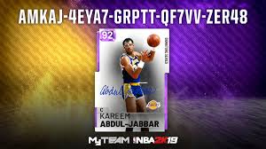 All nba 2k21 locker codes. Nba 2k21 Myteam On Twitter Kareem Locker Code On This Day In History Kareem Abdul Jabbar Became The Second Player In Nba History To Score 30 000 Career Points Get Your Shot At