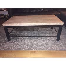 Find a great selection of wood coffee tables, metal accent tables, storage tables & more. Macy S Tempo Travertine Top Rectangular Coffee Table Aptdeco
