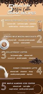 Today's mother's day deal of the day: 5 Healthy Protein Coffee Drink Recipes Be Healthy Be Happy Coffee Drink Happy Healthy Hea Coffee Drink Recipes Protein Coffee Healthy Coffee Drinks