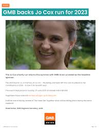 GMB backs Jo Cox run for 2023