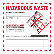 Chemical Hazard Label Template Di 2020