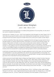 Arnold James Stringham