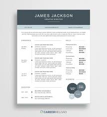 Layouts are designed by professionals. Free Creative Resume Template For Photoshop Career Reload