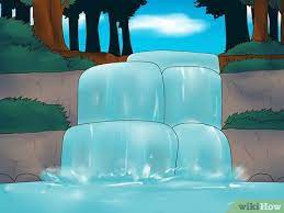 Gambarkan suasana tersebut dengan memberi penekanan kepada perspektif, ruang dan warna. Cara Menggambar Air Terjun Dengan Gambar Wikihow