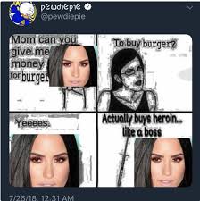 Ijust wanna say congrats to demi lovato for being so brave and posting a pic with cellulite. Pewdiepie Has Apologized After Sharing An Insensitive Meme About Demi Lovato