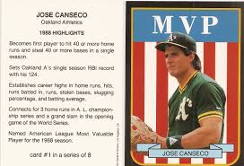 Jose canseco has three rookie cards: Jose Canseco Price List Supercollector Catalog