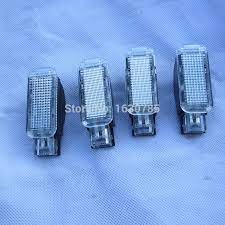 4pcs White Door Warning Light Doors Lights Interior Lamp For Audi A3 A4 A5 A6 A7 A8 Q3 Q5 Warning Lights Car Lights Lights