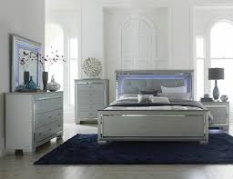 Maybe you would like to learn more about one of these? New Silver Led Queen Or King 5pc Bedroom Set Modern Furniture Bed D M N C Ebay