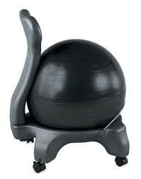If You Can Swing It Swap Out Your Regular Chair For An Exercise Ball Version Exercise Ball Chairs Ball Chair Balance Ball Chair
