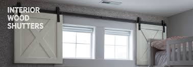 One idea for kitchen windows is the interior shutter. Interior Barn Door Rustic Shutters Systems Hardware Rustica