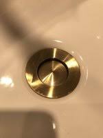 push button sink drain stuck closed