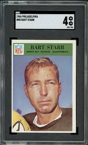 1966 Philadelphia Bart Starr #88 Green Bay Packers HOF SGC 4