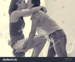 Lesbian Couple Together Indoors Stock Photo 523484377 | Shutterstock