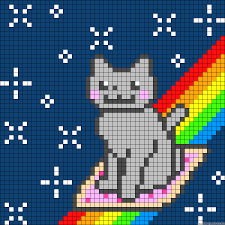 A60278 Friendship Bracelets Net Pixel Art Templates Minecraft Pixel Art Cat Cross Stitch Pattern