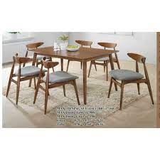 It also has a tilted backrest. 6 Seater Dining Table With Chairs Shopee Malaysia