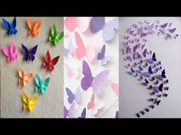 Wholesale butterfly decoration ☆ find 107 butterfly decoration products from 53 manufacturers & suppliers at ec21. Diy Paper Butterfly S Making Very Easy And Simple For Home Decoration Ideas Youtube