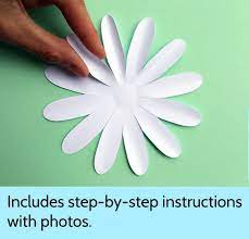 Easy Diy Daisy Gerbera Paper Flower Template Svg And Pdf To Etsy Paper Flower Template Easy Paper Flowers Flower Template