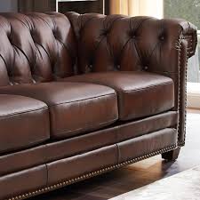 Dark brown quad sheepskin rug real british lambskin sofa throw shaggy rug q40. Dark Brown Stanwood Genuine Leather Sofa Chair Set 3pcs Hydeline Traditional Stanwood 9877scc1866h Set 3