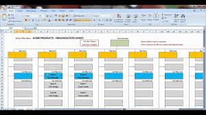 org chart excel template planning template