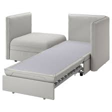Vallentuna Mod Sofa 2 Seat W Slpr Section And Storage Orrsta Light Gray Ikea In 2020 Bettsofa Modulares Sofa Sofa
