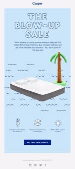 The Blow Up Sale Make A Splash This Summer With Your New Casper Pool Mattress Really Good Emails Email Design Inspiration Best Email Email Design
