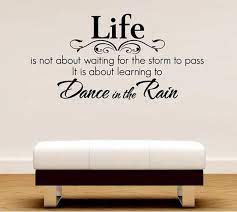 Family love life begins vinyl wall decal quote home decor removable sticker. Wholesale Medium Size Life Dance In The Rain Quote Lettering Words Wall Art Decal Sticker Decal Hous From Babysshop 14 08 Dhgate Com In 2021 Word Wall Art Wall Quotes Decals Quotes Lettering