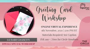The materials are cheap and besides, the best cards are always the handmade ones. Greeting Card Making Workshop With Rajasthan Studio