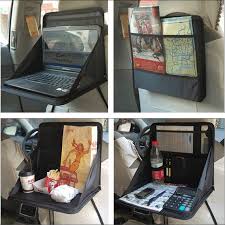 Car Auto Backseat Food Laptop Desk Table Mount Holder Tray Support Bag Organizer Car Storage Bag Car Seat Tray Work Desk Organization