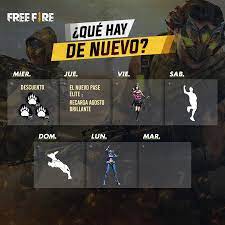 La particularidad de free fire frente a su competencia, como puede ser pubg mobile, es que el juego funciona en cualquier dispositivo a una calidad decente, incluso en celulares de baja gama. Agenda Semanal De Novedades Es Garena Free Fire Facebook