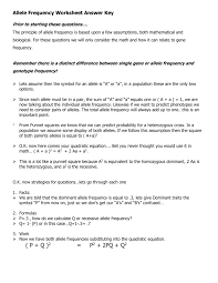 Try setting up a punnett square type arrangement using the 3 genotypes. What Is The Phenotype Frequency Answers Com
