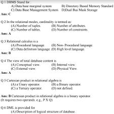 In this course we will cover the calculus of real univariate functions, which was developed during more than. Mcqs On Database Management System Using Sql Bits With Answers Pdf Matterhere