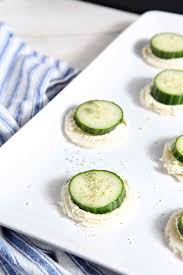 In a food processor, process ham (in batches if needed) until ham is well chopped. Cucumber Finger Sandwiches With Feta And Cream Cheese Spread
