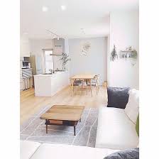 4ldkで 家族の 部屋全体 昼間のリビング 北欧 マイホーム ブルーグレー 北欧モダンについてのインテリア実例 縦 2017 10 15 13 52 36に共有されました インテリア 家具 リビングダイニング レイアウト 狭いリビング レイアウト