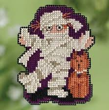 Alphabet y perforated paper kit. Mummy Counted Cross Stitch Kit Cross Stitch Kit