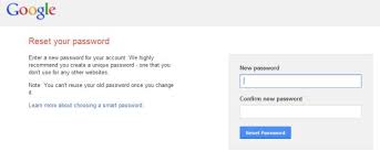 Reset Google Account Password Passwords Reset Google Account